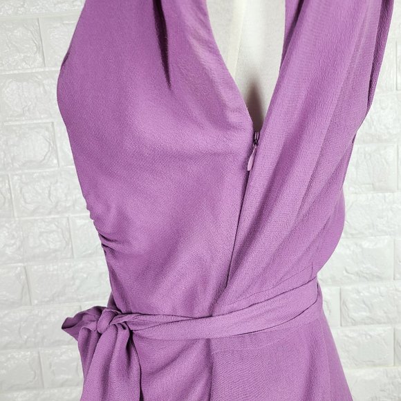 Bimba & Lola Purple Gathered Sheath Dress XS - Picture 6 of 8